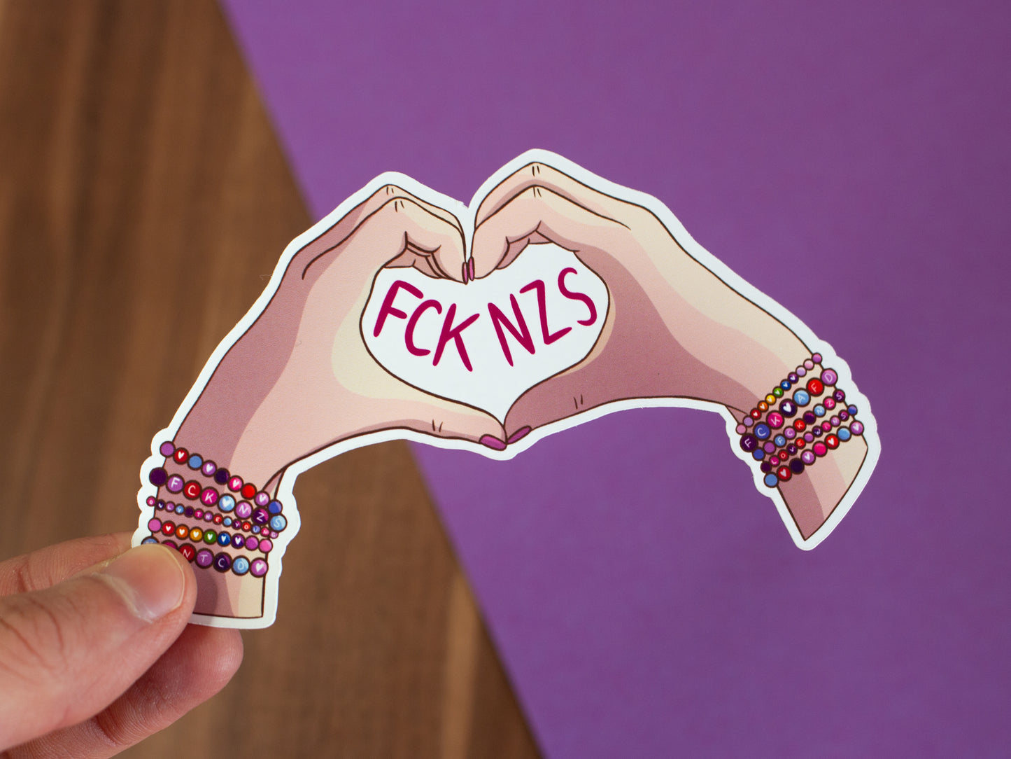 "FCK NZS" "LOVE WINS" Sticker Set Swifties gegen Rechts