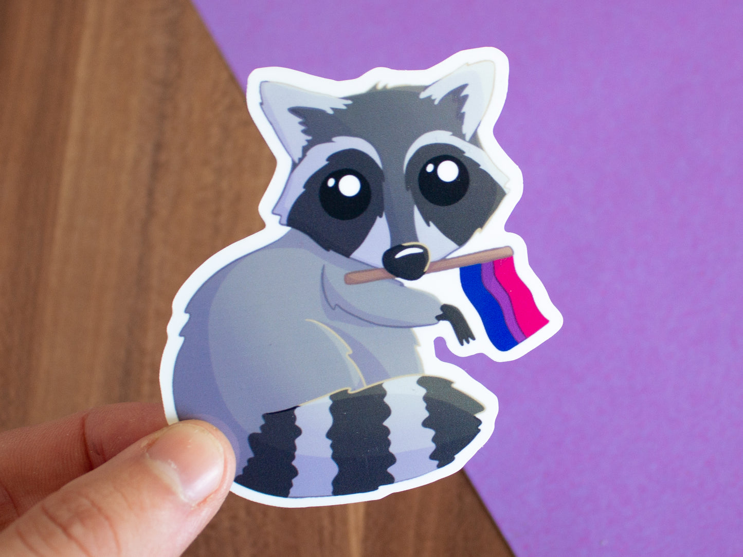 Queerer Waschbär Sticker