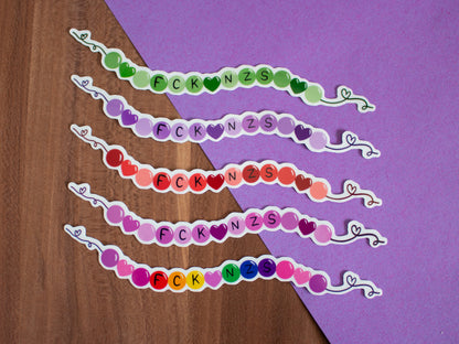 Armbänder "FCK NZS" Sticker Set