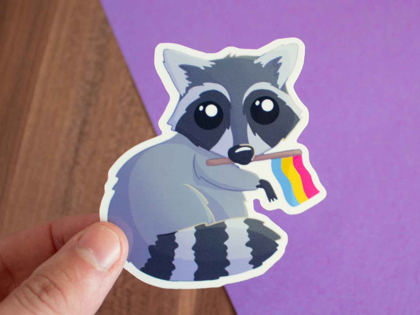 Queerer Waschbär Sticker