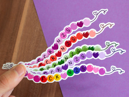 Armbänder "FCK NZS" Sticker Set