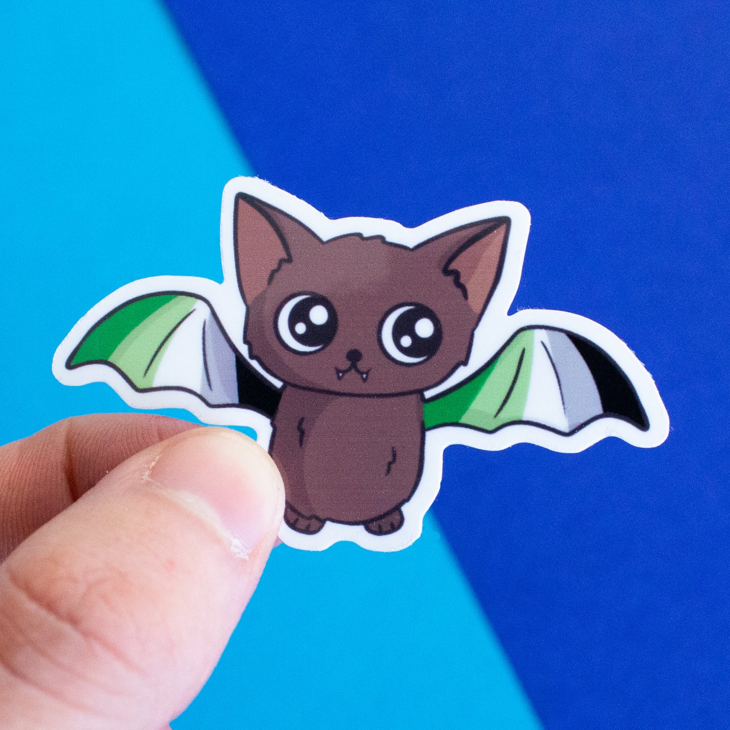 Fledermaus mit Pride-Flügeln Sticker