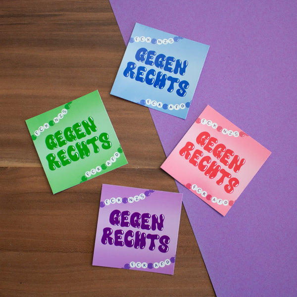 Gegen Rechts Sticker Set