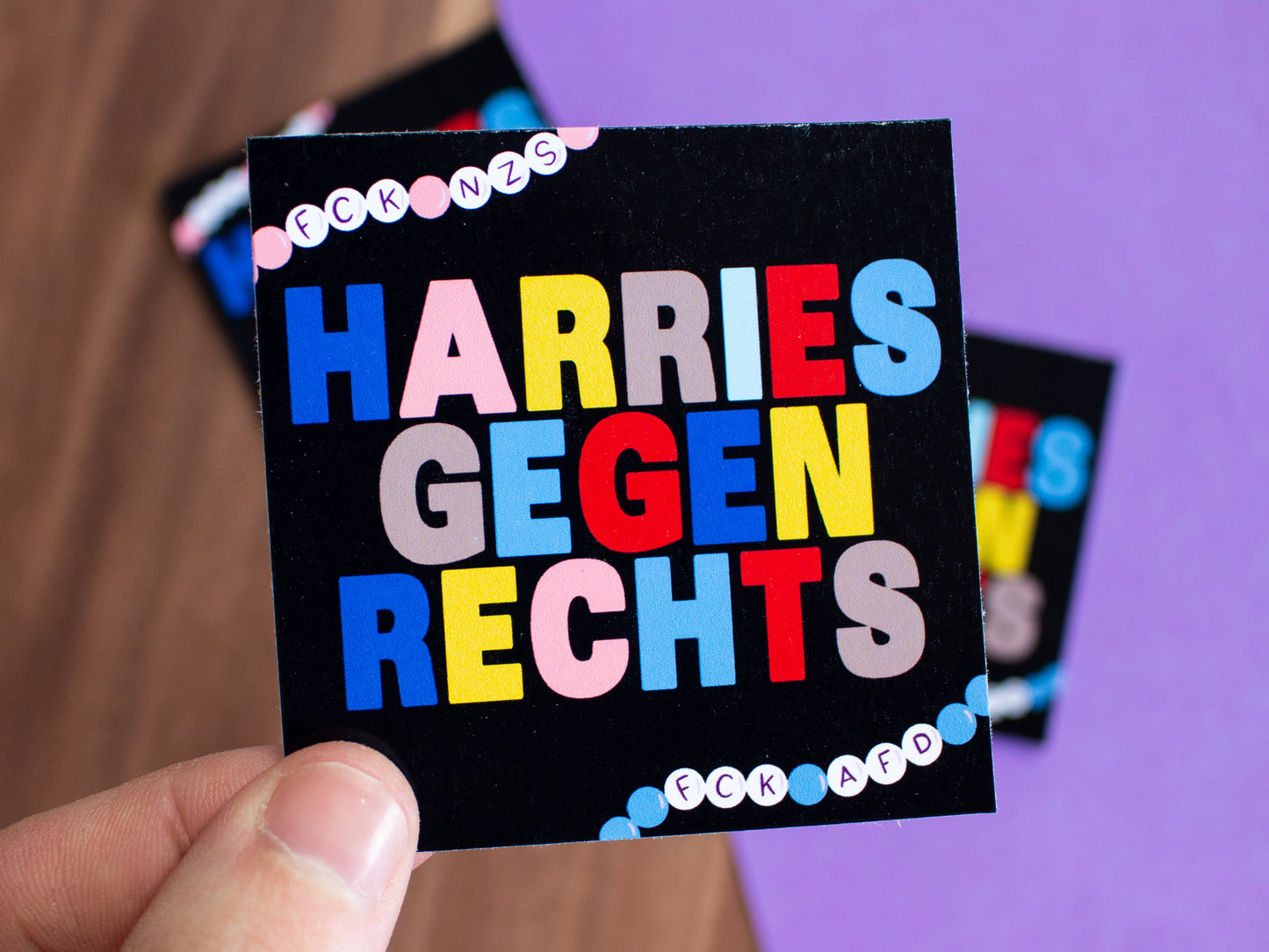 10 Sticker Harries gegen Rechts
