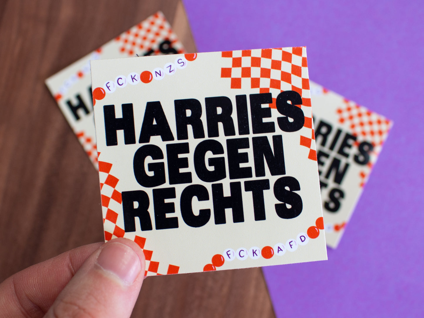 10 Sticker Harries gegen Rechts