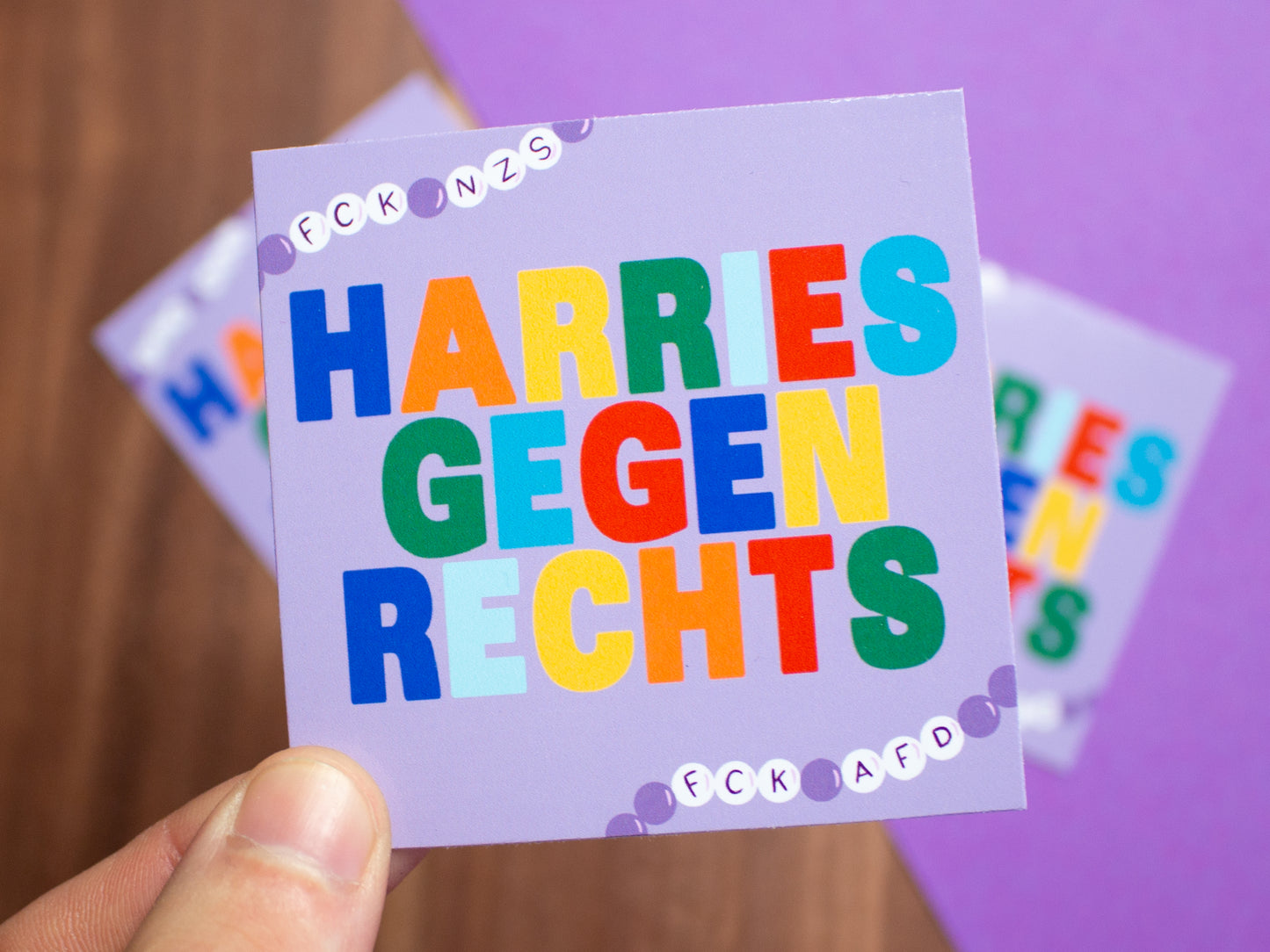 10 Sticker Harries gegen Rechts