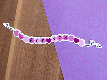 Armbänder "FCK NZS" Sticker Set