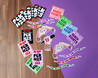 20 Sticker Swifties gegen Rechts
