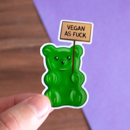 "Vegan as fuck" Sticker