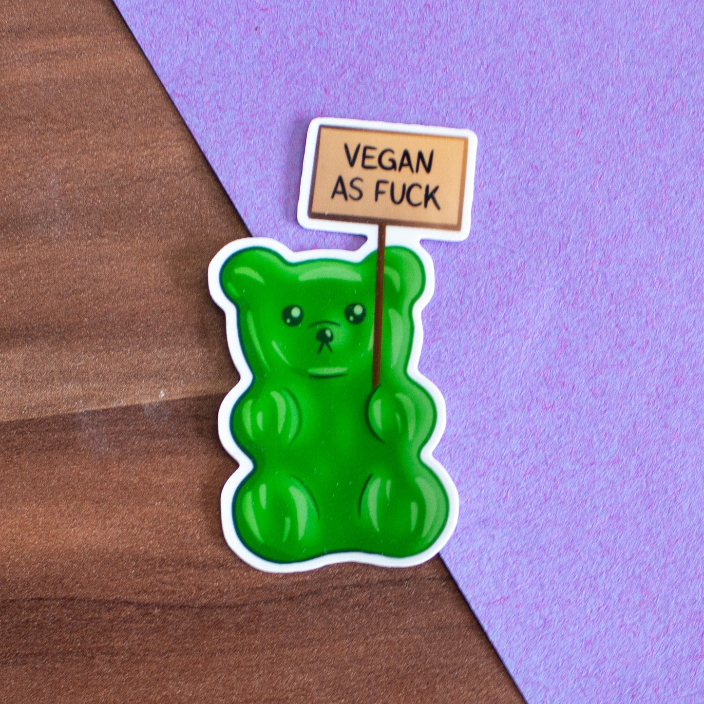 "Vegan as fuck" Sticker