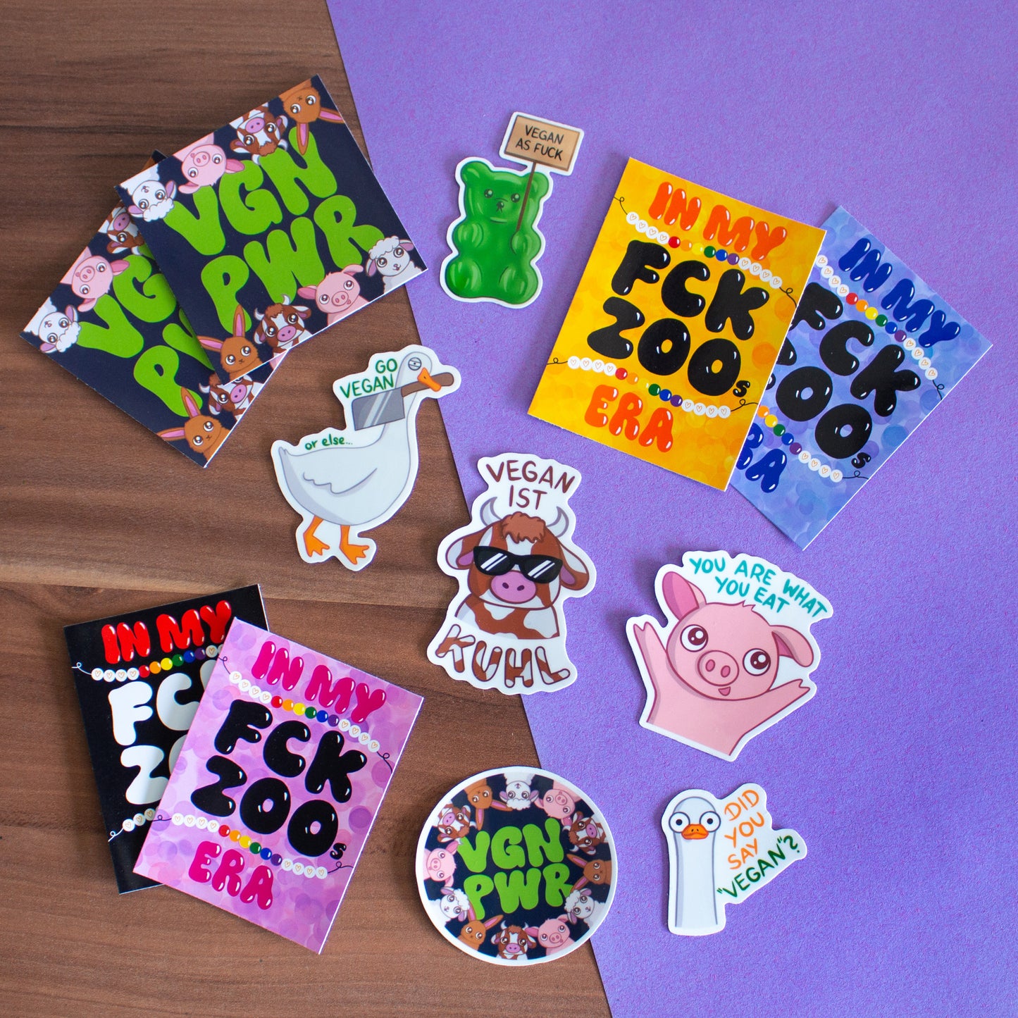 12 Vegan Sticker